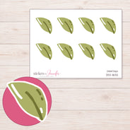DDZ-11632 planner sticker sheet with enlarged sticker detail