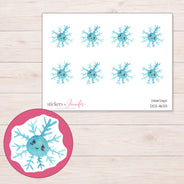 DDZ-11633 planner sticker sheet with enlarged sticker detail
