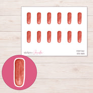 DDZ-11651 planner sticker sheet with enlarged sticker detail