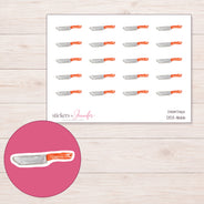 DDZ-11666 planner sticker sheet with enlarged sticker detail