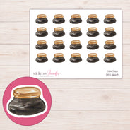DDZ-11669 planner sticker sheet with enlarged sticker detail