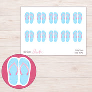 DDZ-11692 planner sticker sheet with enlarged sticker detail