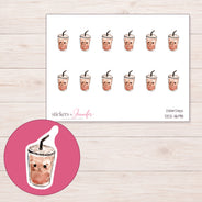 DDZ-11698 planner sticker sheet with enlarged sticker detail