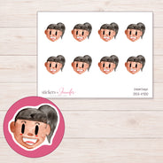 DDZ-11700 planner sticker sheet with enlarged sticker detail
