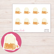 DDZ-11702 planner sticker sheet with enlarged sticker detail