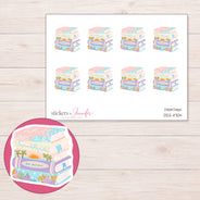 DDZ-11704 planner sticker sheet with enlarged sticker detail