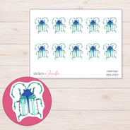 DDZ-11707 planner sticker sheet with enlarged sticker detail