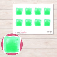DDZ-11731 planner sticker sheet with enlarged sticker detail