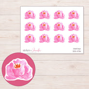 DDZ-11734 planner sticker sheet with enlarged sticker detail