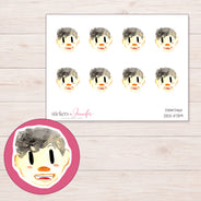 DDZ-11739 planner sticker sheet with enlarged sticker detail