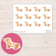 DDZ-11754 planner sticker sheet with enlarged sticker detail