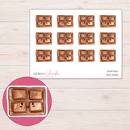 DDZ-11765 planner sticker sheet with enlarged sticker detail
