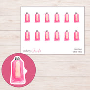 DDZ-11766 planner sticker sheet with enlarged sticker detail