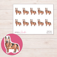 DDZ-11772 planner sticker sheet with enlarged sticker detail