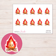 DDZ-11774 planner sticker sheet with enlarged sticker detail