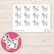 DDZ-11781 planner sticker sheet with enlarged sticker detail