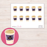 DDZ-11786 planner sticker sheet with enlarged sticker detail