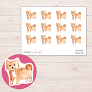DDZ-11790 planner sticker sheet with enlarged sticker detail