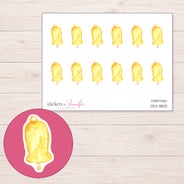 DDZ-11800 planner sticker sheet with enlarged sticker detail