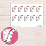 DDZ-11827 planner sticker sheet with enlarged sticker detail