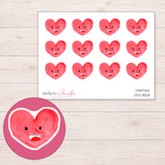 DDZ-11828 planner sticker sheet with enlarged sticker detail