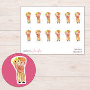 DDZ-11829 planner sticker sheet with enlarged sticker detail