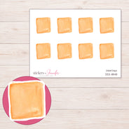 DDZ-11848 planner sticker sheet with enlarged sticker detail