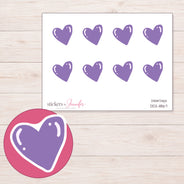 DDZ-11867 planner sticker sheet with enlarged sticker detail