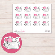 DDZ-11871 planner sticker sheet with enlarged sticker detail
