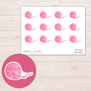 DDZ-11889 planner sticker sheet with enlarged sticker detail