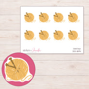 DDZ-11894 planner sticker sheet with enlarged sticker detail