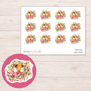 DDZ-11970 planner sticker sheet with enlarged sticker detail