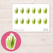 DDZ-11979 planner sticker sheet with enlarged sticker detail