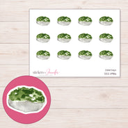 DDZ-11986 planner sticker sheet with enlarged sticker detail