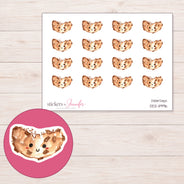 DDZ-11996 planner sticker sheet with enlarged sticker detail
