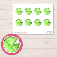 DDZ-12002 planner sticker sheet with enlarged sticker detail