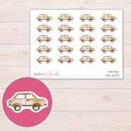 DDZ-12073 planner sticker sheet with enlarged sticker detail