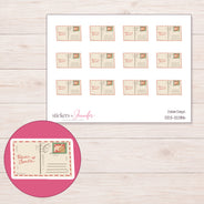 DDZ-12086 planner sticker sheet with enlarged sticker detail