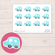 DDZ-12097 planner sticker sheet with enlarged sticker detail