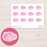 DDZ-12107 planner sticker sheet with enlarged sticker detail