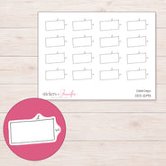 DDZ-12193 planner sticker sheet with enlarged sticker detail