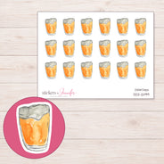 DDZ-12199 planner sticker sheet with enlarged sticker detail