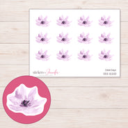 DDZ-12200 planner sticker sheet with enlarged sticker detail