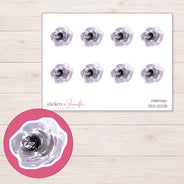 DDZ-12208 planner sticker sheet with enlarged sticker detail