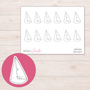 DDZ-12217 planner sticker sheet with enlarged sticker detail