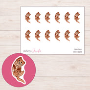 DDZ-12218 planner sticker sheet with enlarged sticker detail