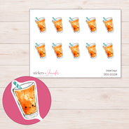 DDZ-12228 planner sticker sheet with enlarged sticker detail