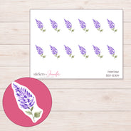 DDZ-12304 planner sticker sheet with enlarged sticker detail