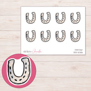DDZ-12306 planner sticker sheet with enlarged sticker detail