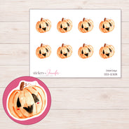 DDZ-12308 planner sticker sheet with enlarged sticker detail